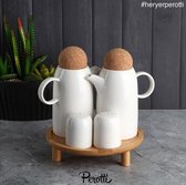 Perotti - Porselein - Olie- en Azijnstel - 300mL