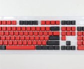 keycaps + keycap puller - keycaps voor mechanisch toetsenbord - keycaps rood en zwart - keycap puller - 106 toetsen - toetsenbord toetsen - keyboard buttons - computertoetsen - muis - kleuren