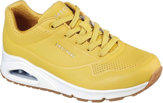 Skechers Uno -Stand On Air Dames Sneakers - Yellow - Maat 36