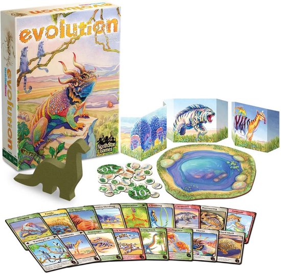 Thumbnail van een extra afbeelding van het spel Evolution Kaartspel (ENG) - Evolution Card Game English - Educatief Spel over de Ontwikkeling van Diersoorten - Dinosaurus Spel - Evolutie Bordspel in de Prehistorie - Evolution  Board Game - Dieren Spel