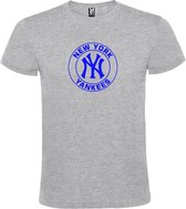 Grijs T-shirt ‘New York Yankees’ Blauw Maat S