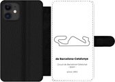 Bookcase Geschikt voor iPhone 12 Pro telefoonhoesje - Circuit - F1 - Barcelona - Met vakjes - Wallet case met magneetsluiting - Cadeau voor man
