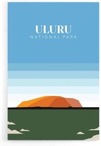 Walljar - Uluru Australia II - Muurdecoratie - Poster