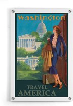 Walljar - Washington - Muurdecoratie - Plexiglas schilderij