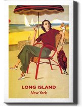 Walljar - New York Long Island - Muurdecoratie - Canvas schilderij