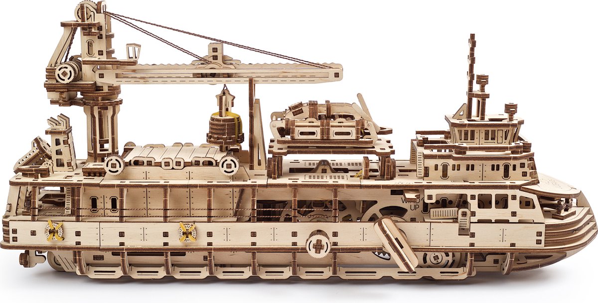 UGEARS Houten 3D Model - Onderzoeksschip — afbeelding 8