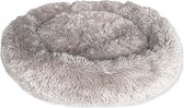 Donut Hondenmand en Kattenmand - Superzacht/Comfortabel - Wasbaar - Fluffy - Hondenkussen - 60cm - Creme Bruin