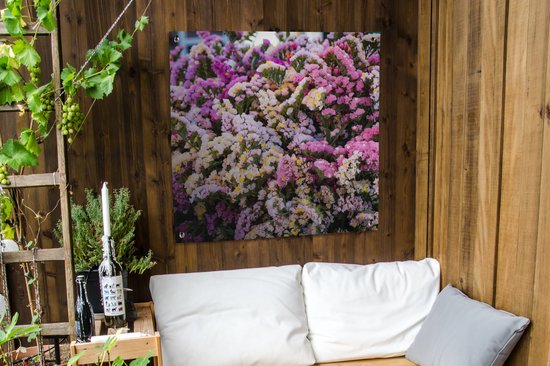 Chiffon de jardin Un bouquet contenant la fleur de statice - 100x100 cm