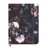 Hobbit - Agenda Soft Pocket A6 - 2022/2023 - Klassiek geschilderde bloemen - Week per 2 pagina's - Pocket - 14x10,5cm (A6)