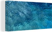Canvas Schilderij Zee - Golf - Water - 80x40 cm - Wanddecoratie