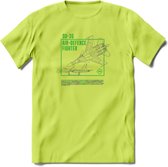SU-35 Vliegtuig T-Shirt | Unisex leger Kleding | Dames - Heren Straaljager shirt | Army F16 | Grappig bouwpakket Cadeau | - Groen - S