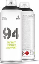 MTN 94 Zwarte spuitverf - 400ml lage druk en matte afwerking