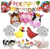 Feestpakket - Feest Set - Verjaardagsfeest - Versiering Set - Viering - Happy Birthday - Party Set - Set Up - Servies - Banier - Speelgoed - Cadeautasje - Versieren - Decoration - Dieren - Animals