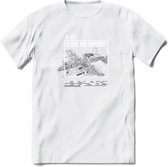 A-10 Warthog Vliegtuig T-Shirt | Unisex leger Kleding | Dames - Heren Straaljager shirt | Army F16 | Grappig bouwpakket Cadeau | - Wit - M