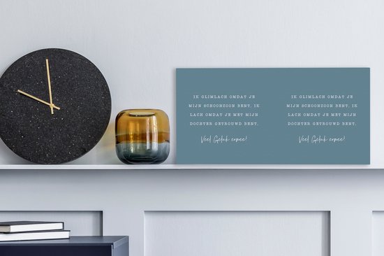 Tableau sur toile Relation - Fils - Citations - 40x20 cm - Décoration murale