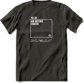 SU-35 Vliegtuig T-Shirt | Unisex leger Kleding | Dames - Heren Straaljager shirt | Army F16 | Grappig bouwpakket Cadeau | - Donker Grijs - M