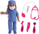 Dolldreams - Dokter Speelset voor Poppen - Dokterskleding en Accesoires