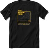 SU-35 Vliegtuig T-Shirt | Unisex leger Kleding | Dames - Heren Straaljager shirt | Army F16 | Grappig bouwpakket Cadeau | - Zwart - 3XL