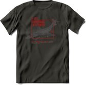 F-101 Vliegtuig T-Shirt | Unisex leger Kleding | Dames - Heren Straaljager shirt | Army F16 | Grappig bouwpakket Cadeau | - Donker Grijs - M