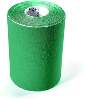 6x PREMIUM kinesiotape sporttape, elastische kwaliteitsbandage / 100% geweven katoen / waterafstotend / rollengte 5 m, breedte 10 cm, kleur: donkergroen