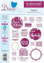 Sentimentals Imagine A5 Unmounted Rubber Stamp Set (DS-IMAG)