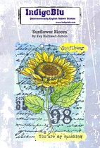 Sunflower Bloom A6 Rubber Stamps (IND0866)