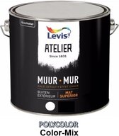 Levis ATL Kalei Buitenmuurverf - Hoogkwalitatieve buitenmuurverf - Speciaal voor geisoleerde woningen - Kaleieffect of glad - 2,5 L - Levis 1370 Leem