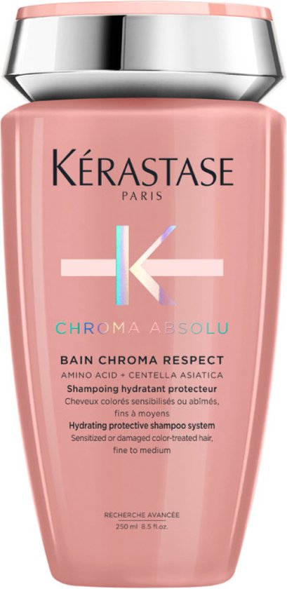 Kérastase Chroma Absolu Bain Chroma Respect Shampoo voor Gekleurd Haar 250ml - Normale shampoo vrouwen - Voor Alle haartypes