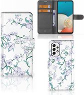 Telefoonhoesje Geschikt voor Samsung Galaxy A53 Bookcase Blossom White