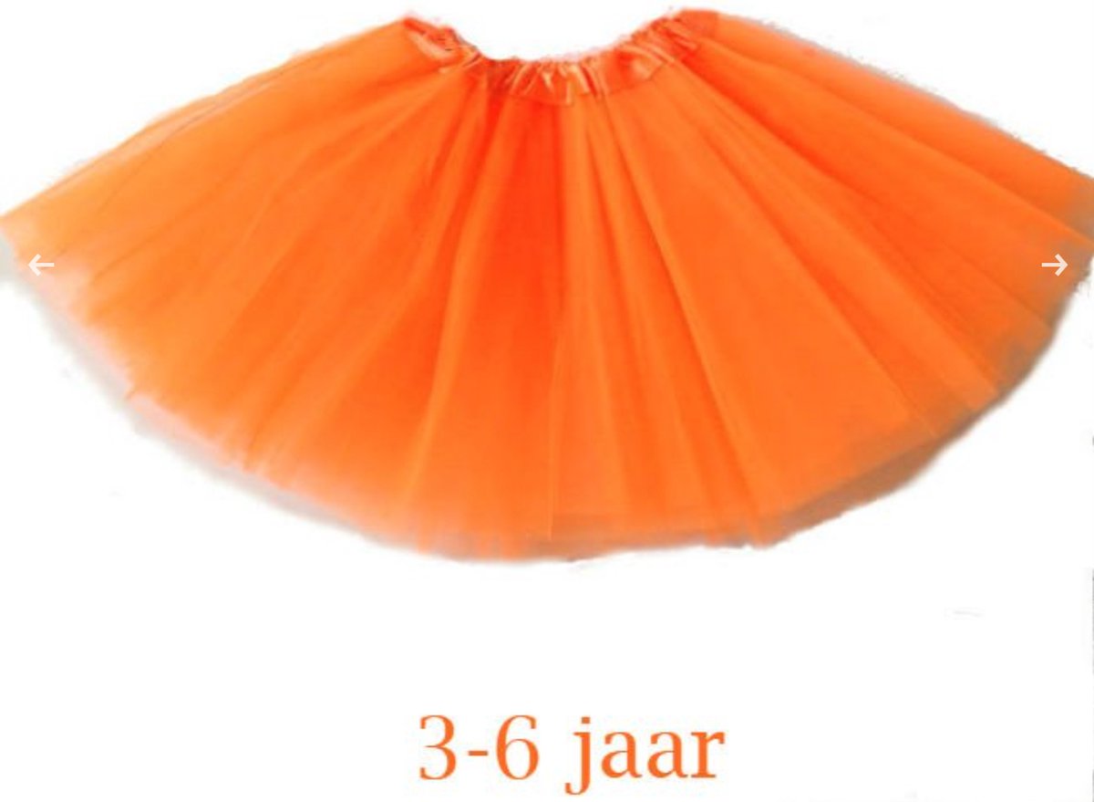 Tutu - Oranje kind - 30 cm