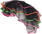 Burlesque tutu zwart met neon lintjes