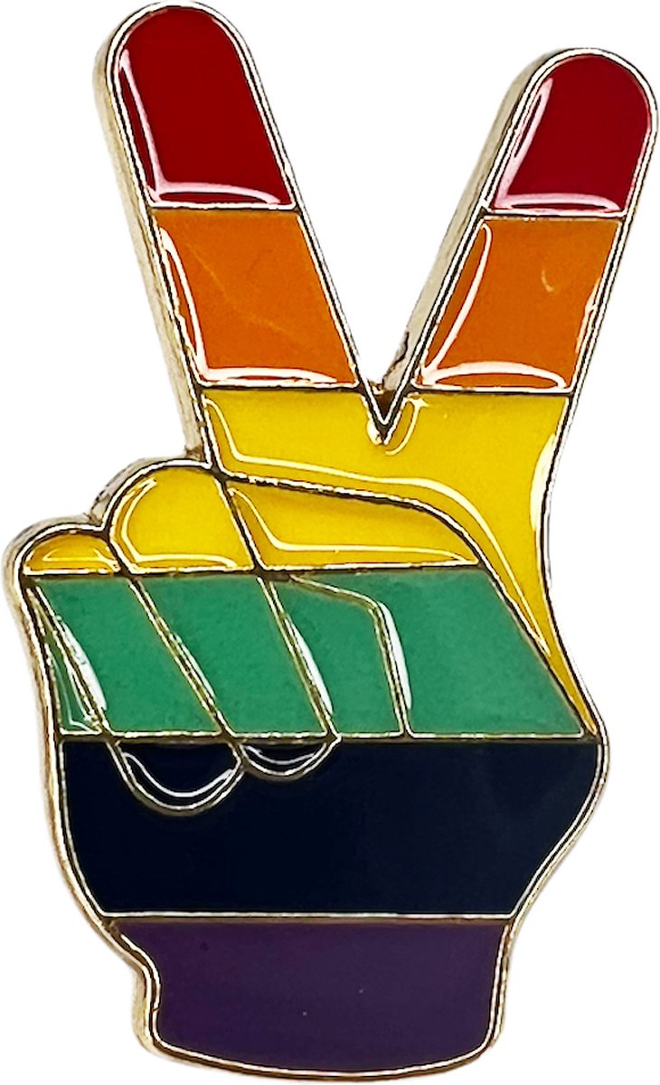 LGBTIQ + Pride Genderqueer Genderneutraal Non-binair Kledingspeld Enamel Emaille Pin Badge Reverse Broche