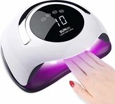 120W nageldroger, uv led lamp voor nagels, professionele nagellamp met Auto-sensor 4 Timer Afneembare Magnetische Bodemplaat, Drooggereedschap voor vingernagels en teennagels Acryl