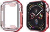 Apple Watch 44 mm Case plus Screen Protector - Coque intégrale iWatch - 44 mm - Rouge