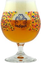 6x 25cl Oedipus bolglas bierglas bierglazen op voet