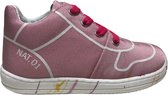 Naturino Mt 24 veters stoffen sneakers Snuggly Roze wit