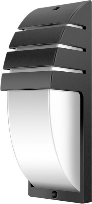 Zwarte moderne buitenlamp, Lynne, staal, IP44