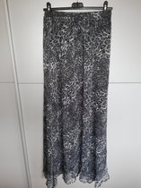 rok met luipaard overrok grijs M