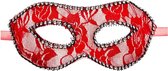 Carnival Toys Verkleedmasker Kant Dames Rood One-size