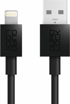 Quad Lock USB to Lightning 0,2 m Zwart