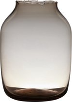 Vaas Femke - H21 - D14 - kleur amber - bruin - glas - doorzichtig
