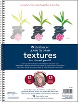 Strathmore Learning Series - Textures in kleur - 12 vellen - 270g/mg2 - 23x30cm
