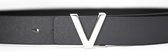 Valentino Bags Heren GINKGO Kledingriem - Antraciet / Zilver 130 CM