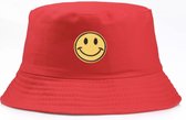 Smiley - Bucket Hat - Unisex - Rood