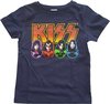 Kiss - Logo, Faces & Icons Kinder T-shirt - Kids tm 10 jaar - Blauw