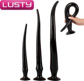 Lusty Super Lange Buttplug Set van 3 - Met Zuignap - Flexibel - Anaalplug voor gevorderden - Anal Toys - Sex Toys - Seksspeeltjes