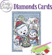 Dotty Design Diamonds Cards Bear and Penguin DDDC1050