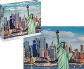 Grafix Puzzel 1000 stukjes volwassenen | Thema New York | Afmeting 50 X 70 CM | Legpuzzel | vrijheidsbeeld