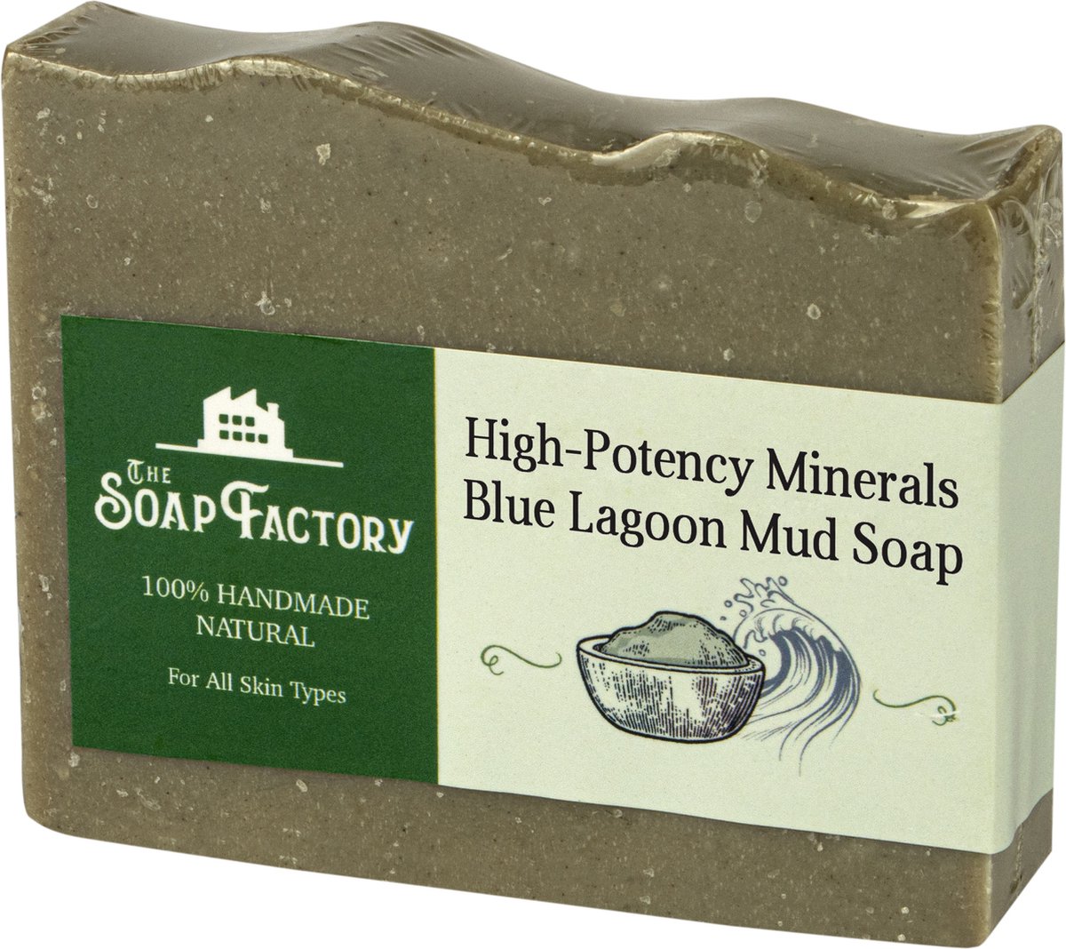 The Soap Factory High-Potency Minerals Blue Lagoon Mud Soap
