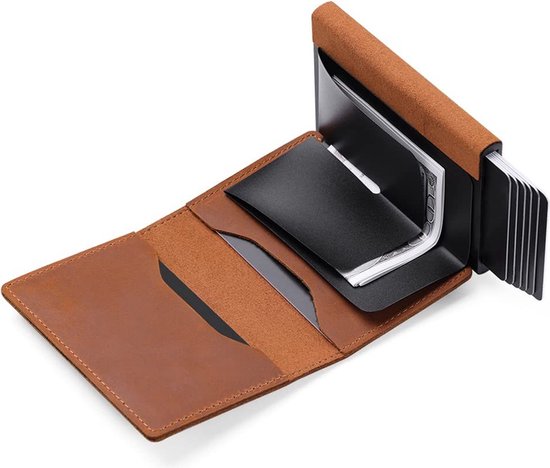 Portefeuille Airtag en cuir véritable avec fermeture éclair Rfid, sac pour  carte de crédit anti-perte, Apple Airtag Holder, mode de luxe
